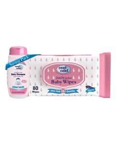 Cool & Cool Baby Wipes 80's + Baby Shampoo 100ML