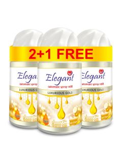 3 Piece Luxurious Gold Automatic Refill Spray Set 300ml