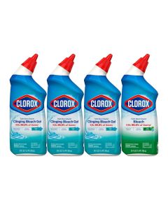 Clorox Toilet Bowl Cleaner with Bleach Variety Pack - 24 Ounces, 4 Pack