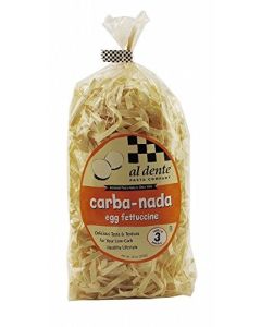Al Dente CarbaNada Egg Fettuccine 10 Ounce Pack of 1 Bag