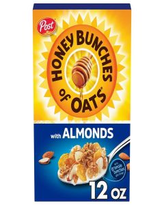 Post Honey Bunches of Oats with Almond, Low Fat, with Whole Grain Cereal 340g