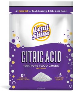 Lemi Shine 100% Pure Food-Grade Citric Acid Powder - 8 oz Bag for Cooking, Canning, and Crafting