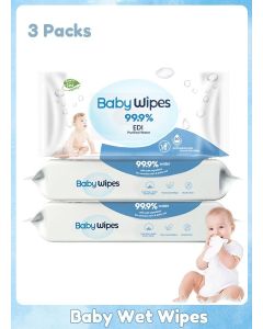 Baby Water Wipes, Soothing & Protecting Wet Wipes, Biodegradable Wipes, for Baby Boys & Girls, 180 Count (3 Packs)
