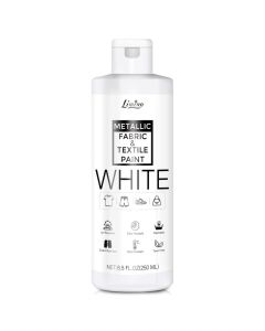 White Fabric Paint 250ml Textile Paint Permanent for Textile and Leather Clothes Fabric Coat Paint for DIY Fabric Dye Projects Washable Clothing Paints for Tshirts Jeans Canvas Shoes Sofa