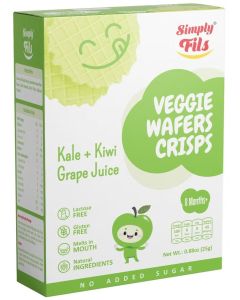 Veggie Wafers Crisps Kale+Kiwi Grape Juice