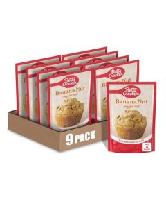 Betty Crocker Banana Nut Muffin Mix Made With Walnuts 64 oz Pack of 9