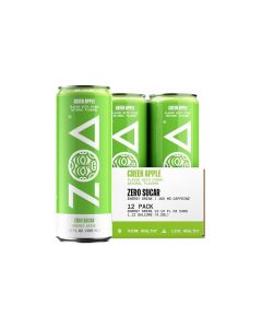 ZOA GREEN APPLE Sugar Free Low Calorie Energy Drinks Healthy B C Vitamins Electrolytes for Hydration 160mg Caffeine from Green Tea 12 Fl Oz Cans 12 Pack