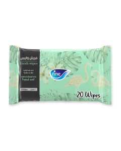 Wet Wipes 20 Sheets Tropical Pack of 1