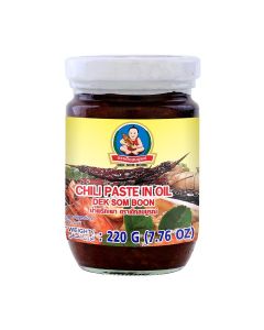 Chilli Paste In Oil 220G, Thai Chili Condiment For Noodles Dumplings And Stir Fry