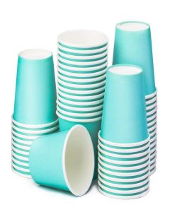 Huaiid 50 Packs 3 oz Bathroom Cups, Mouthroom Cup Espresso Cup, Small Blue Paper Cups for Snack Bathroom Espresso Perfect for Home Condos Rvs Campers