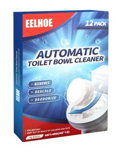 Toilet Bowl Cleaner, Automatic Toilet Bowl Cleaners with Bleach, Durable Toilet Tank Cleaners with Sustained-Release Technology, Household Toilet Cleaners with Easy Operation - 12 PACK