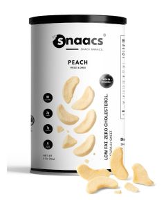 SNAACS Freeze-Dried Peach Slices / No Added Sugar / Juicy Sweet & Crunchy Fruit Snack (2 oz / 56 g)