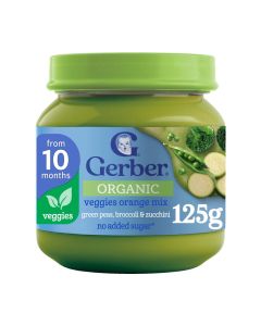 Organic Baby Food Green Peas, Broccoli & Zucchini Jar