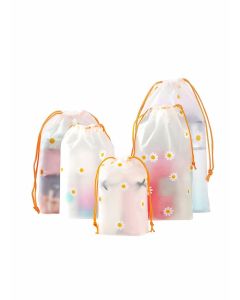 20 PCS Drawstring Storage Bag Travel Space Saver Shoe Organizer Bag Frosted Seal Clothes Bags Garment Bags Shoe Bags Waterproof Luggage Organiser Pouch for Clothes Shoes