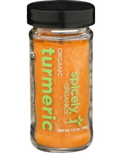 Spicely Organics Turmeric Powder 1.70 Ounce Jar Certified Gluten Free