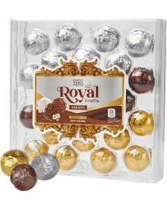ChocZero Keto Hazelnut Truffle Variety Pack - Dark, Milk, and White Chocolate, Gluten Free, No Added Sugar, 24 Truffles, 13oz