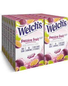 Welch's Singles To Go! Passion Fruit Powder Drink Mix - 12 Boxes with 6 Packets Each (Total 72 Servings)