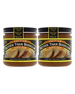 Better Than Bouillon Premium Turkey Base Made with Roasted Turkey 38 Servings Per Jar 8 Ounce Pack of 2