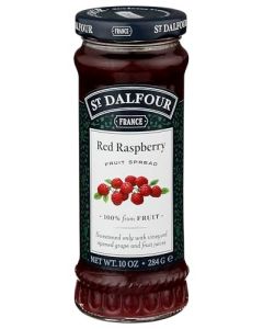 St Dalfour Red Raspberry Fruit Spread 10oz 100 from Fruit No Artificial Ingredients NonGMO No Cane Sugars All Natural Made in France