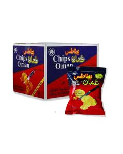 OMAN CHIPS WHOLE SALE CARTON CHILLI FLAVOUR 50 PCS X 15GMS