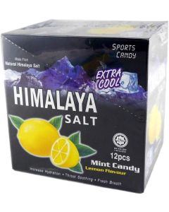 Big Foot Natural Himalaya Salt Mint Candy - Lemon Flavour (12 Pcs)