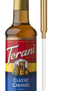 Torani Classic Caramel Syrup with Pump - 25.4 Fl Oz Bottle