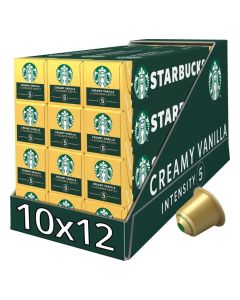 Nespresso Vanilla Creamy Espresso Coffee Pods (Pack of 120 Capsules)