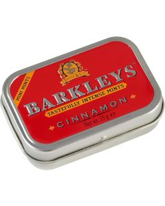 Barkleys Cinnamon Breath Mints - Vegan Mini Cinnamon Candy in Reusable Travel Tin, 50 Count