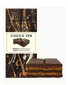 Choco Zen Premium Coffee Kunafa Dark Chocolate Bar 190g