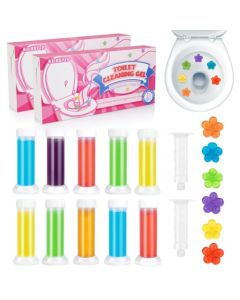 KILOSTEP Toilet Gel 120 Count 9 Kinds Of Scent Toilet Gel Stamp Toilet Bowl Cleaners