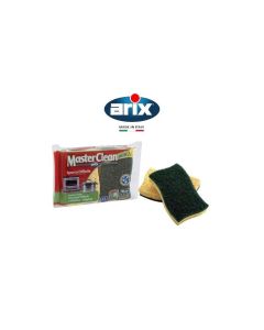 Arix Master Clean-Cellulose Sponge Scourer Heavy Duty 2Pc