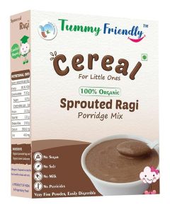 TummyFriendly Foods Certified Organic Sprouted Ragi Powder for Babies & Kids, 200g
