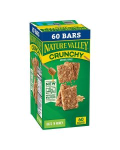 Nature Valley Crunchy Oats 'n Honey Granola Bars, 60 Bars, 44.7 OZ (30 Pouches)