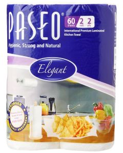 Paseo Tissues Plain Kitchen Towels - 2 Rolls