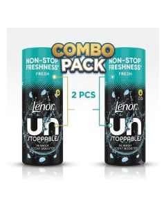 Lenor Unstoppables Fresh In-Wash Scent Booster Beads, 2 x 155g Combo Pack, Long-Lasting Laundry Freshness