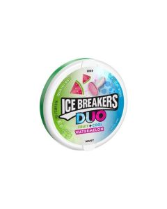 ICE BREAKERS DUO Watermelon Flavored Sugar Free Mints - Pack of 4
