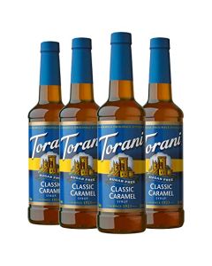Torani Sugar Free Syrup Classic Caramel 254 Oz Pack of 4