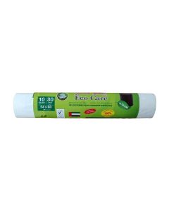 Eco Care White Garbage Bag Roll, Assorted Color, 54 X 60cm, 10 Gallons, 30 Count