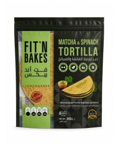 FIT 'N Bakes Matcha & Spinach Tortilla 360g (Matcha & Spinach)