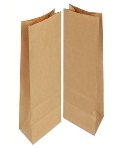 Tia Crafts Eco Friendly Food Grade Paper Bags - Square Flat Bottom Carry Bags For Gifting & Disposal, 14 x 10 x 5 Inch (Capacity: 2 Kg, Pack of 50), Brown