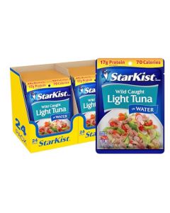 StarKist Light Tuna in Water Pouch 26 oz 24 Pack Ready to Eat Wild Caught High Protein Shelf Stable Seafood Gluten Free Soy Free No Draining for Salads and Sandwiches