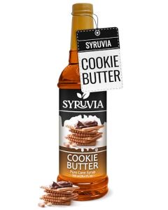 Syruvia Coffee Syrup Cookie Butter Flavored Syrup for Drinks Lattes and Desserts 254 fl oz