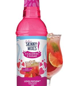 Jordan's Skinny Mixes Sugar Free Love Potion Syrup - Sour Watermelon Flavor, 25.4 fl oz (750ml), Keto, Low Carb, Zero Calorie, Gluten-Free