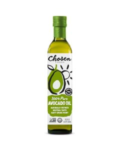 Chosen Foods Avocado Oil 169 Fl Oz All Purpose Cooking Oil made from 100 Pure Avocados NonGMO GlutenFree Keto Friendly Glyphosate Free 500mL Pack Of 1