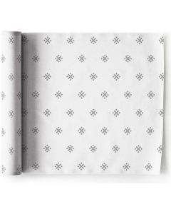 Linen Printed Dinner Napkin 126 x 126 in 6 Units per Roll Silver Stars