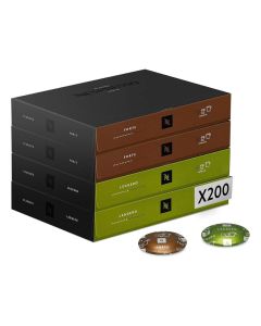 Nespresso Professional - Forte & Leggero Assortment - 200 Coffee Capsules (4 Boxes of 50) - Espresso