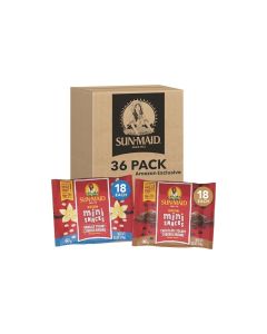 SunMaid Vanilla Chocolate Yogurt Coated Raisins Variety Pack 36 Pack 05 oz Mini SnackSize Bag Yogurt Covered Dried Fruit Snacks Amazon Exclusive