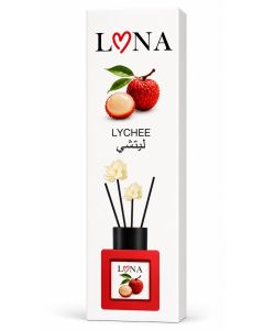 Lona Lychee Room and Office Air Freshener, 50ml, with a set of reeds and scented roses