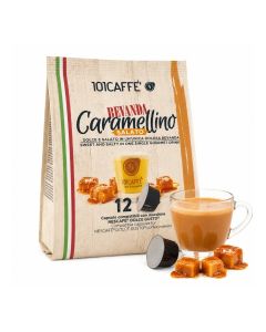 Salted Caramel Latte Capsules Compatible with Dolce Gusto Machines, Creamy Caramel Coffee Pods, Premium Latte Beverage, Rich & Smooth Coffee Drink, Single Serve Capsules, 12 Count