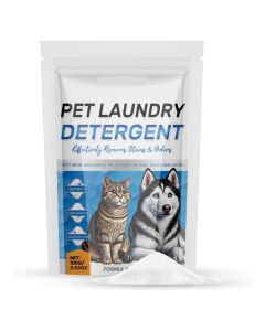 Pet Stain & Odor Remover for Laundry, Hypoallergenic Pet Laundry Detergent for Dog Beds, Cat Pee, Dog Drool, Pet Urine, Smell & Stains, Non-Toxic Formula for Sensitive Pets & Families, Unscented (Clear)